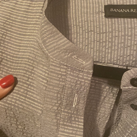 Banana Republic Summer Breeze Gauze Henley - Picture 11 of 11